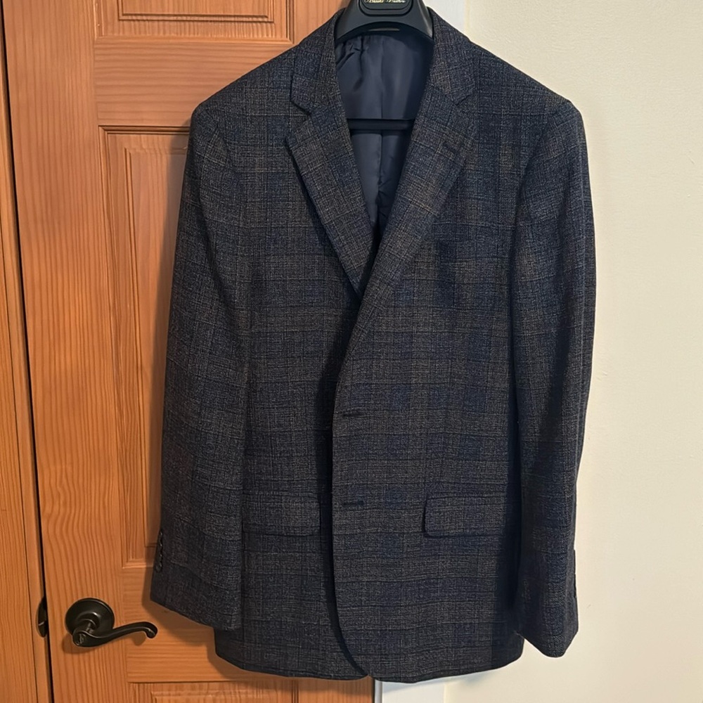 Brooks Brothers Suit Jacket size 42R Navy Plaid